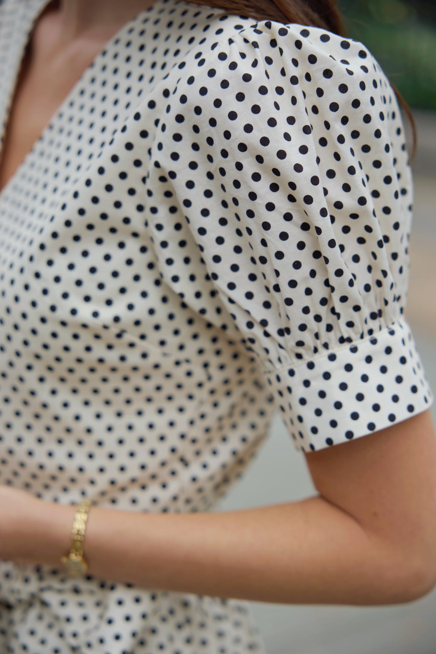 Premiere Polka Dot Knee Length Dress