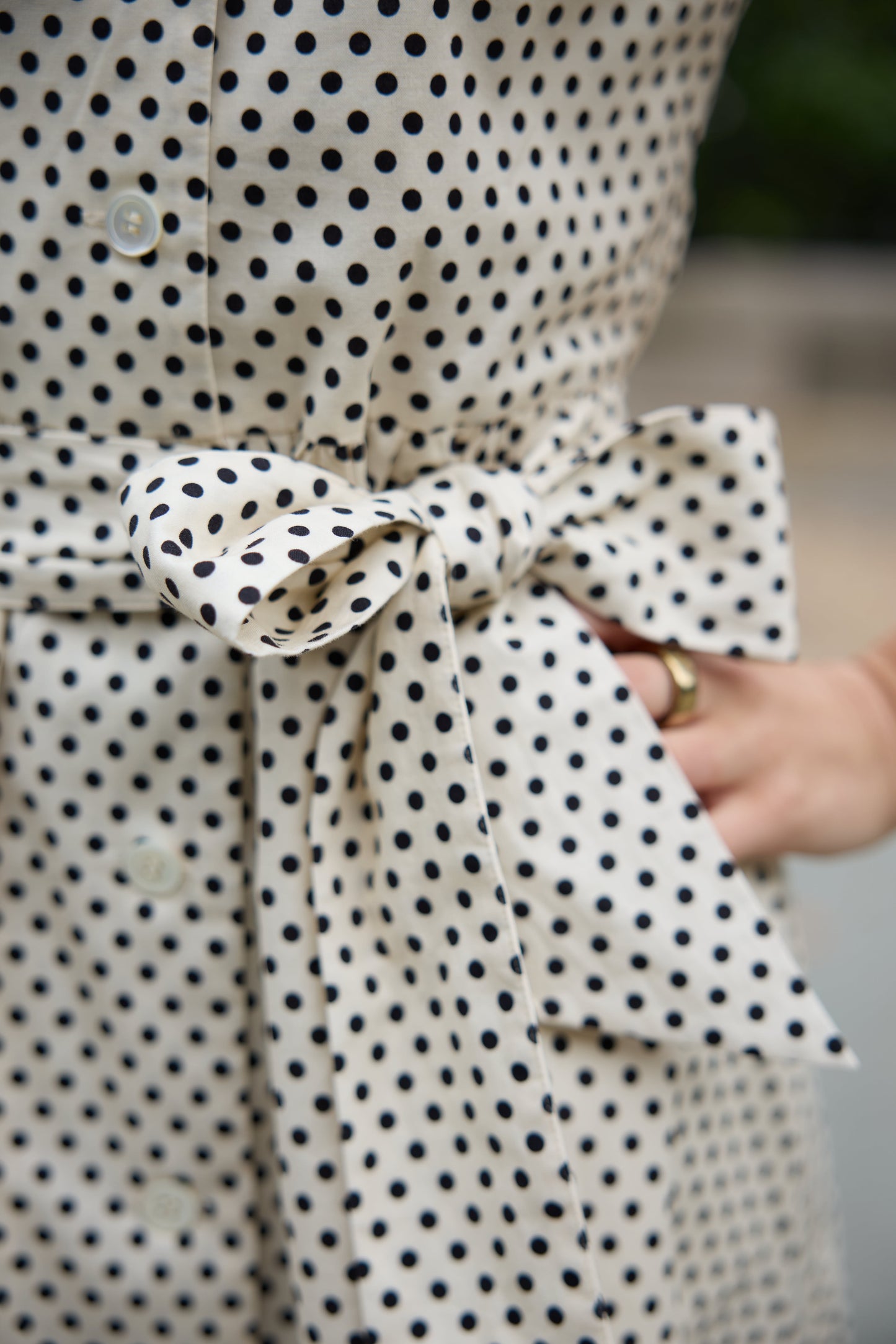 Robe mi-longue à pois Première