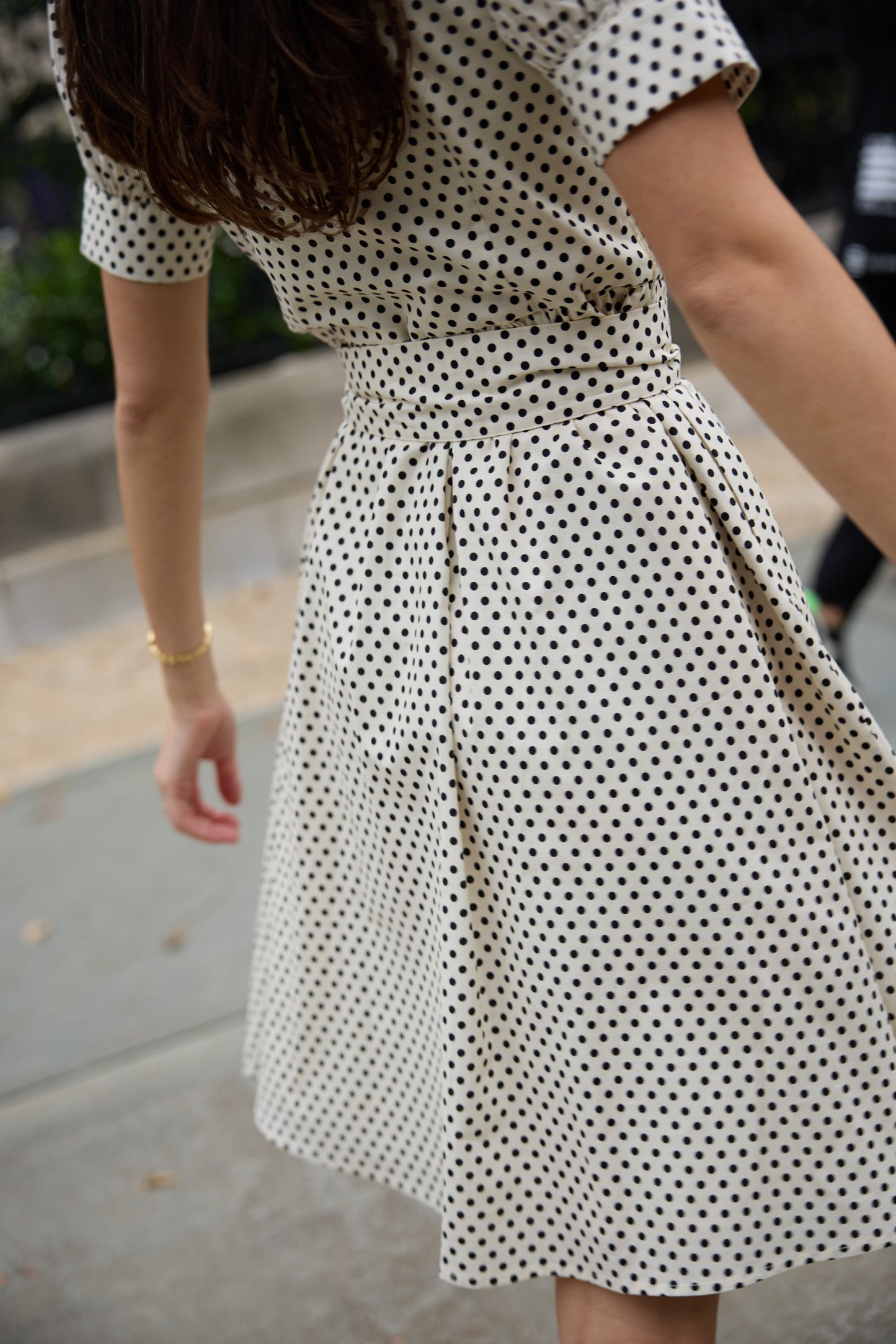 Premiere Polka Dot Knee Length Dress