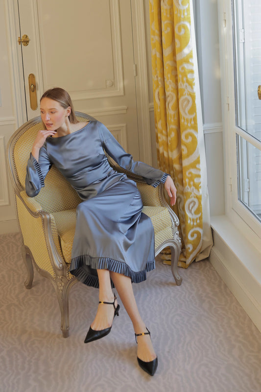Premiere Galaxy Silk Long Dress