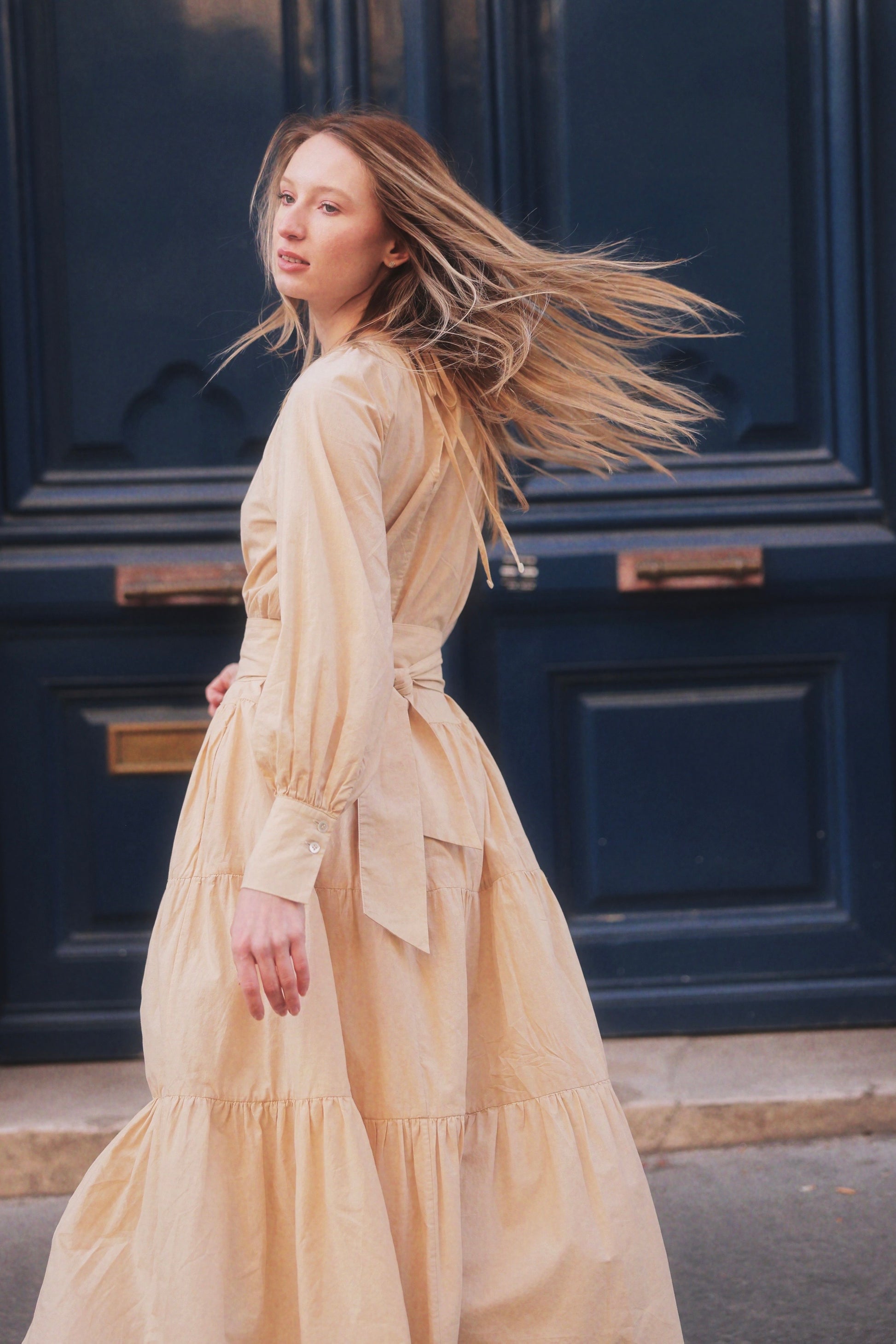 Premiere Champagne Long Dress – TING MAISON