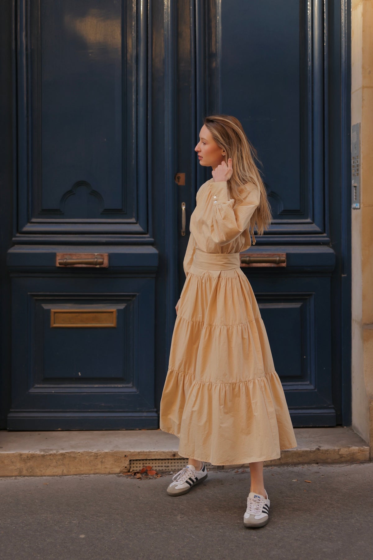 Premiere Champagne Long Dress