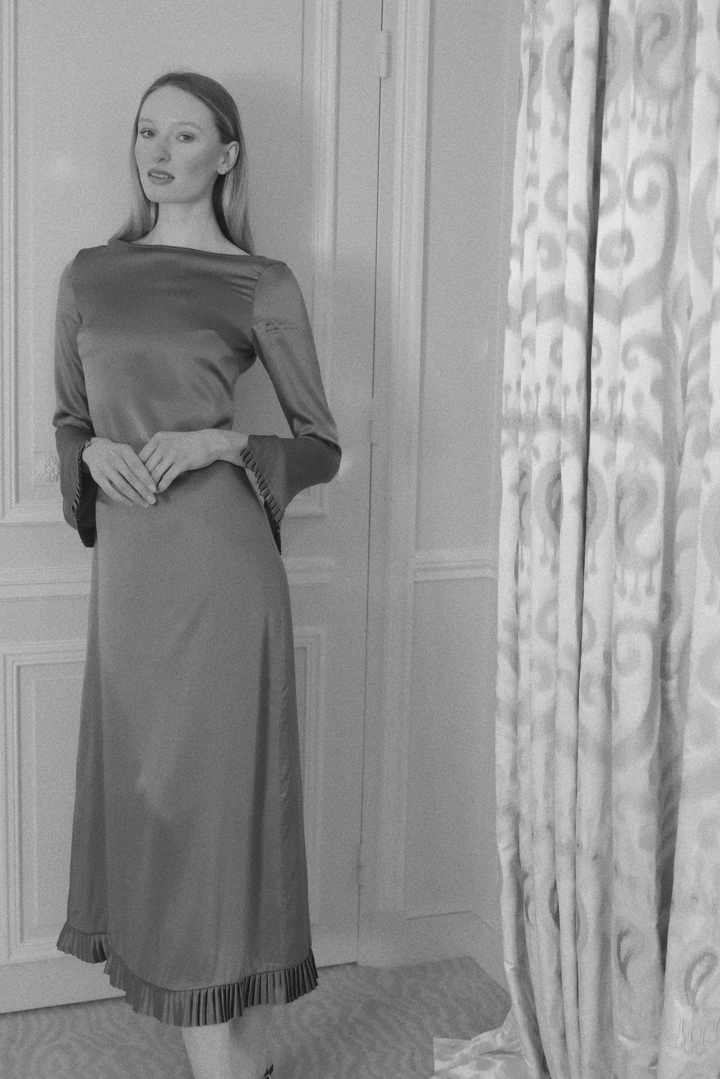 Premiere Galaxy Silk Long Dress