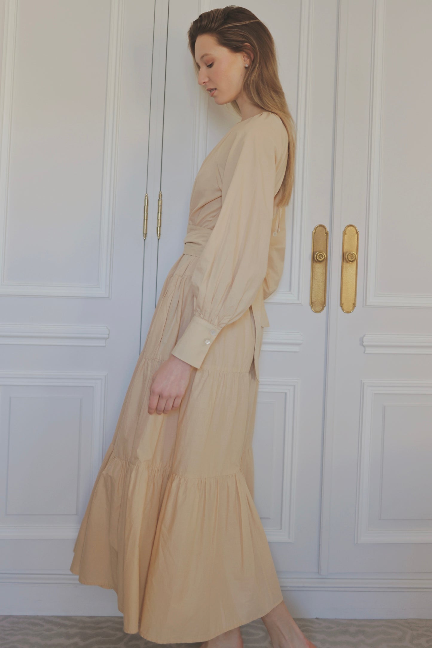 Premiere Champagne Long Dress