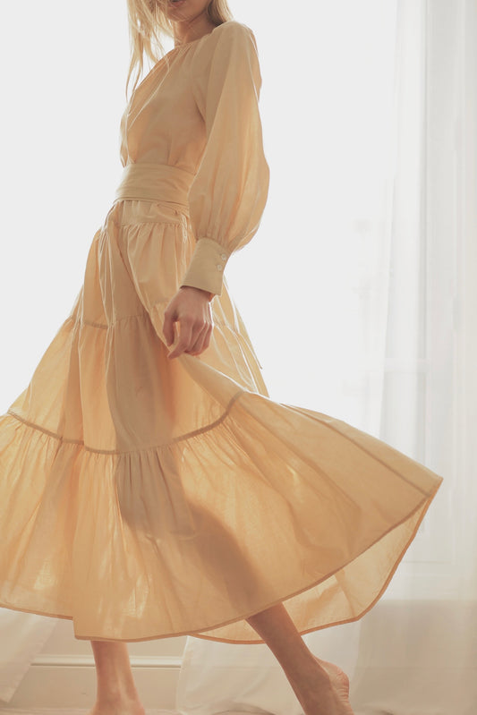 Premiere Champagne Long Dress