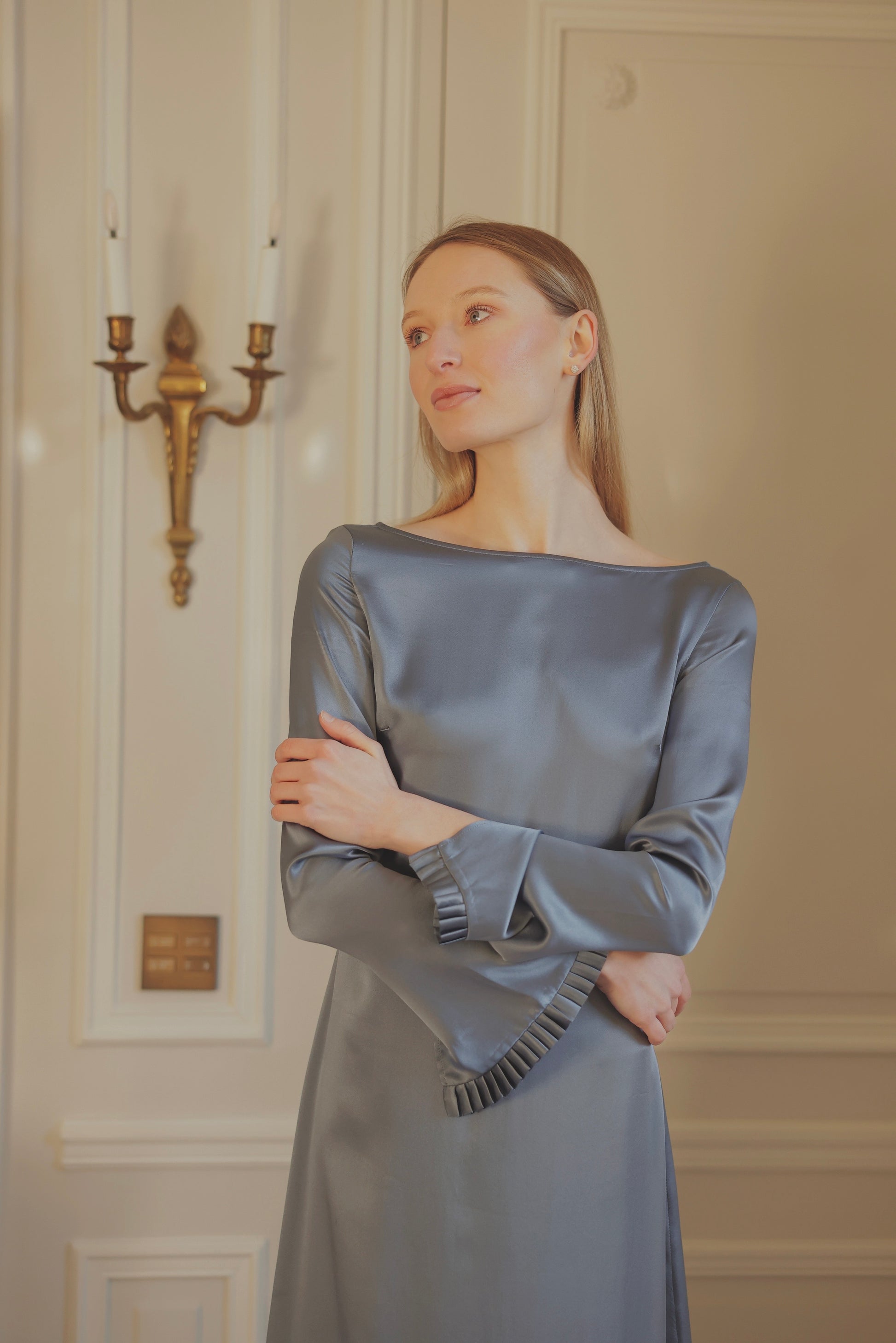 Premiere Galaxy Silk Long Dress TING MAISON Premiere Galaxy Silk Long Dress TING MAISON